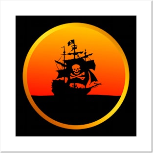 Transparent Pirate Ship Posters and Art